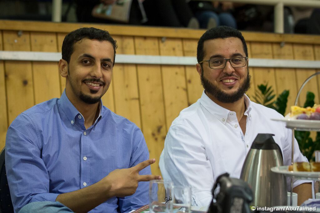Mr.Khaled Al Sayed and Fahad Al Abdullah (r-to-l), photo by Mohammed Abu Haimed