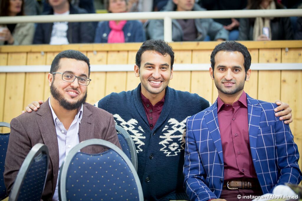 Abdulaziz Al tamimi, Muteb Al tokhais and Mr.Khaled Al Sayed (r-to-l), photo by Mohammed Abu Haimed
