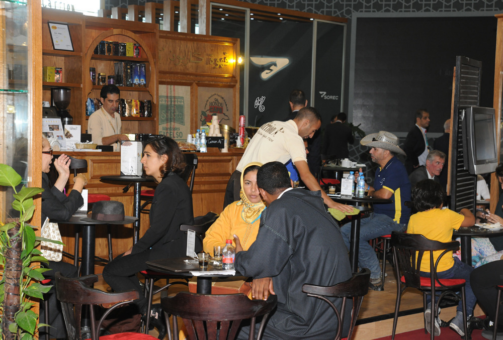 A charming coffee/tea room in the Vendor Hall