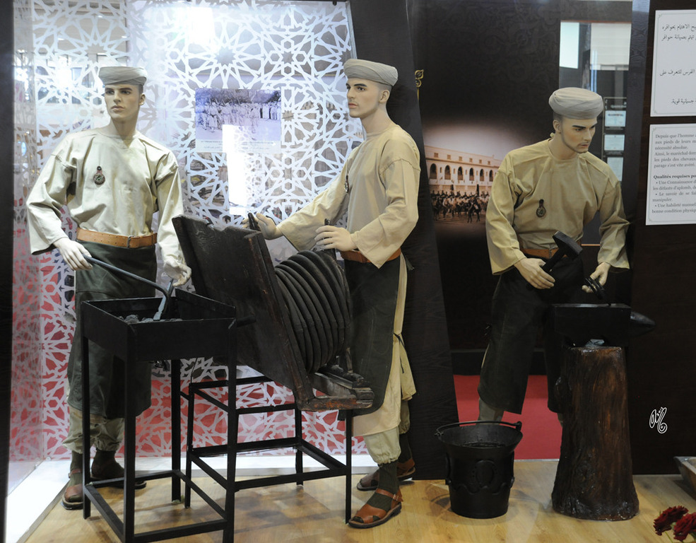 Cultural Center: The Auxiliary Forces exhibit: Blacksmithing