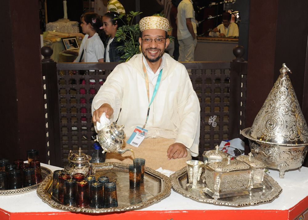 Moroccan Tea being served in the Vendor Hall
