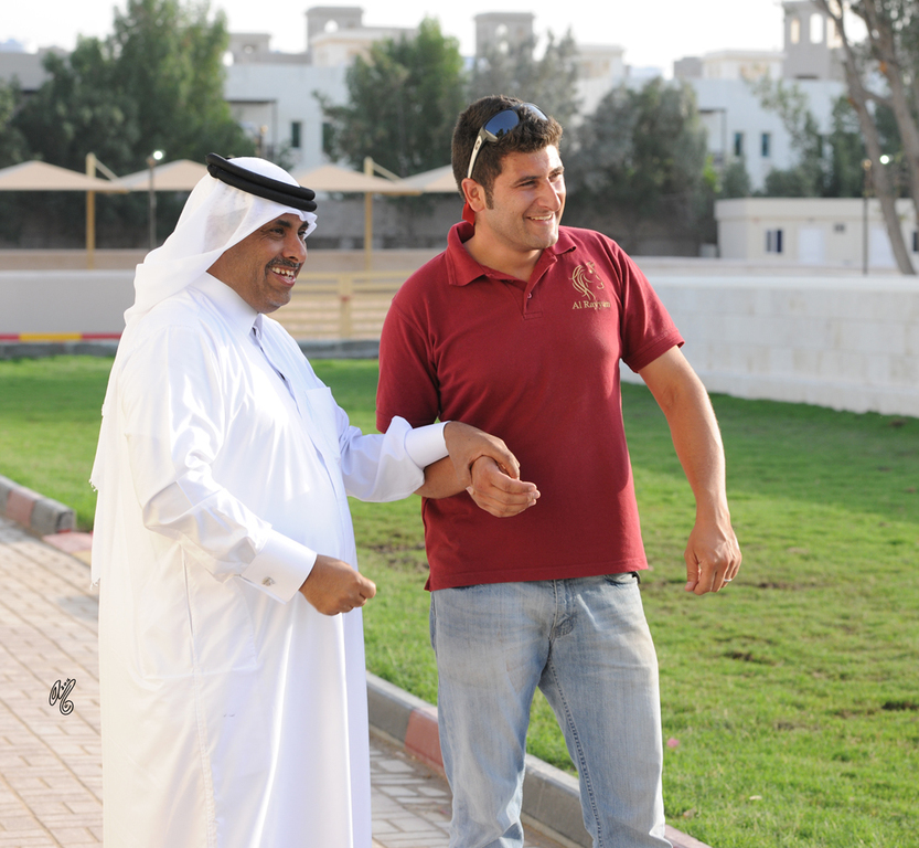 Sheikh Hamad bin Ali Al Thani and Alessio Scaramella