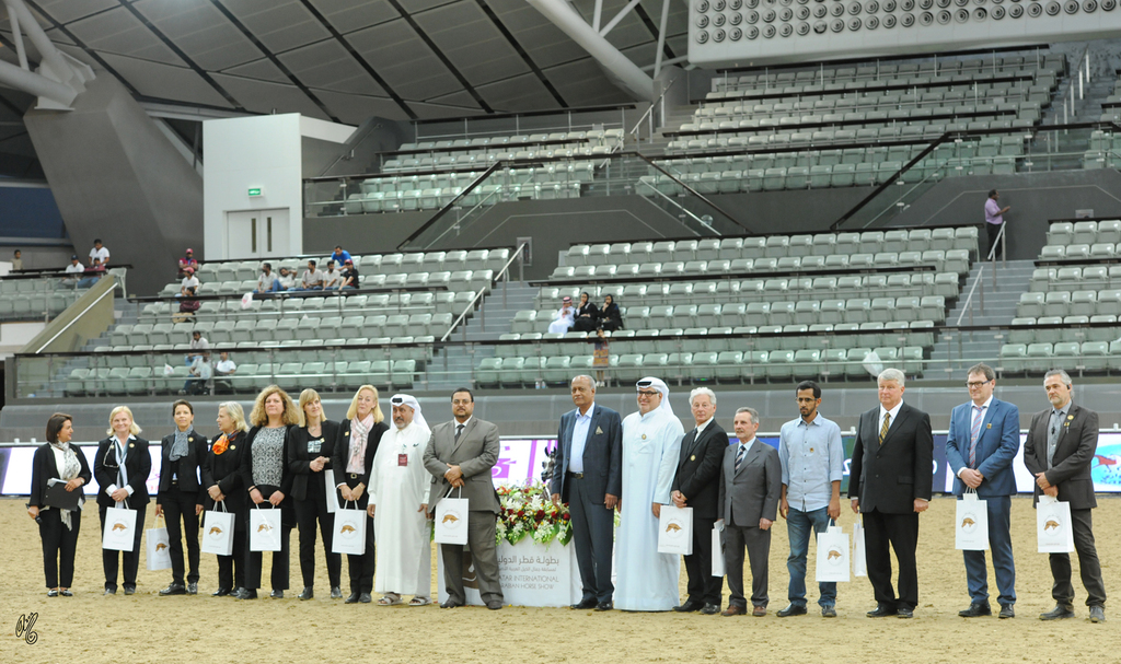The 6th Qatar International Arabian Peninsula Horse Show panel of Judges