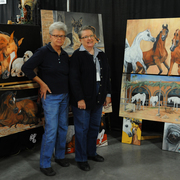 Commercial Exhibitor: Artist Judith Wagner and Deanna McNeilly of Windborne Video