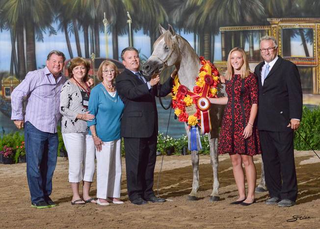Junior Mare Silver Champion: Bint Bint Asila RCA (Mishaal HP X Bint Asila RCA).

Photo by Don Stine