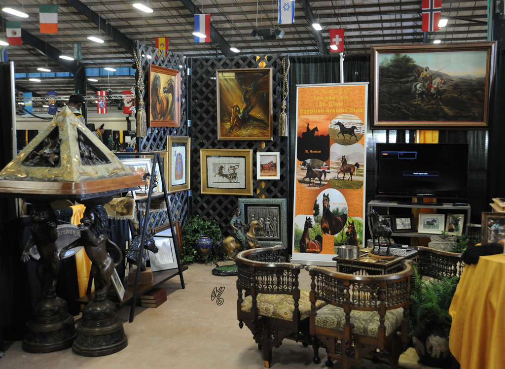 The concourse...St. Clair Egyptian Arabian Stud