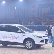 A Ford Kuga donated by Ajman Stud to raise funds for a charity foundation dedicated to children suffereing with cancer.