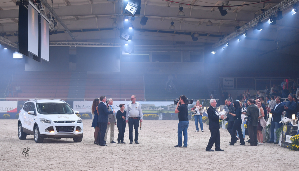 A Ford Kuga donated by Ajman Stud to raise funds for a charity foundation dedicated to children suffereing with cancer.