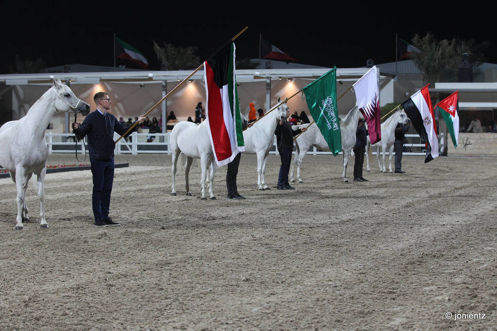 Flag Parade of the participating Nations: Kuwait, Kingdom of Saudi Arabia, Qatar, Egypt and Jordan. photo by Joanna Jonientz