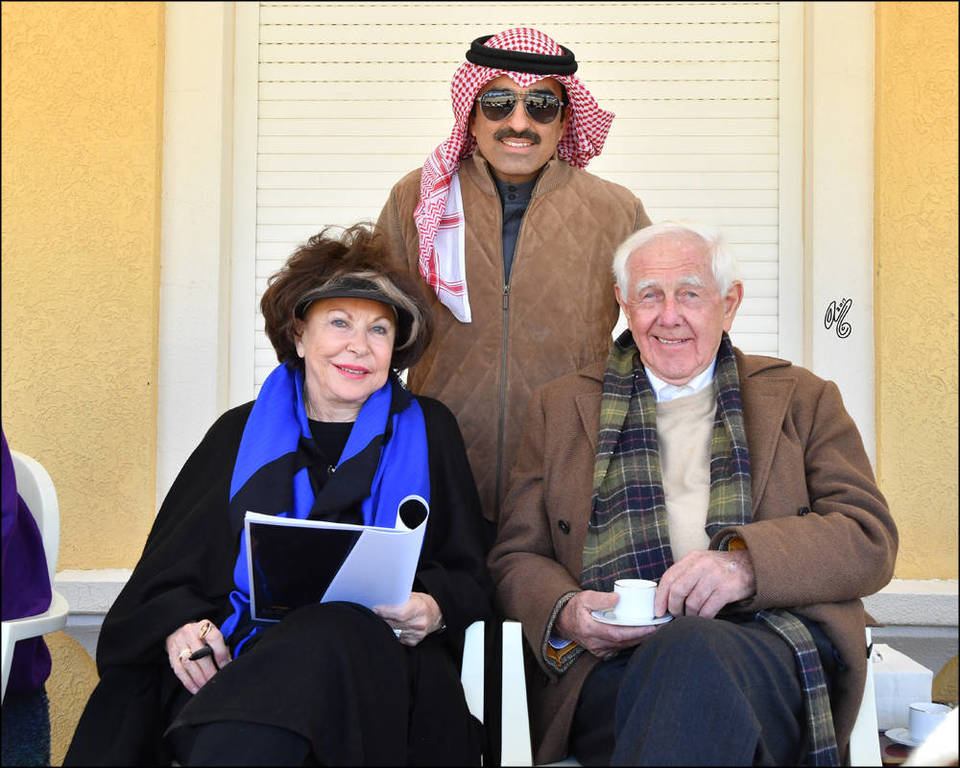Mohammed Al Marzouq, Judith Forbis and Dr. Hans Nagel at Ajmal Arabian Stud