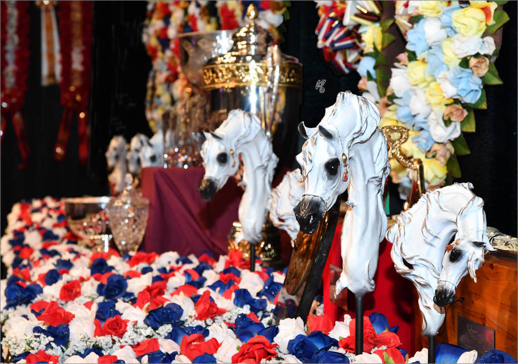 Championship bronze trophies by Carol Fensholt Nierenberg 