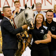 Allgiant MI Gold Champion Junior Purebred Gelding with Ricky Carver and Carlie  Beer