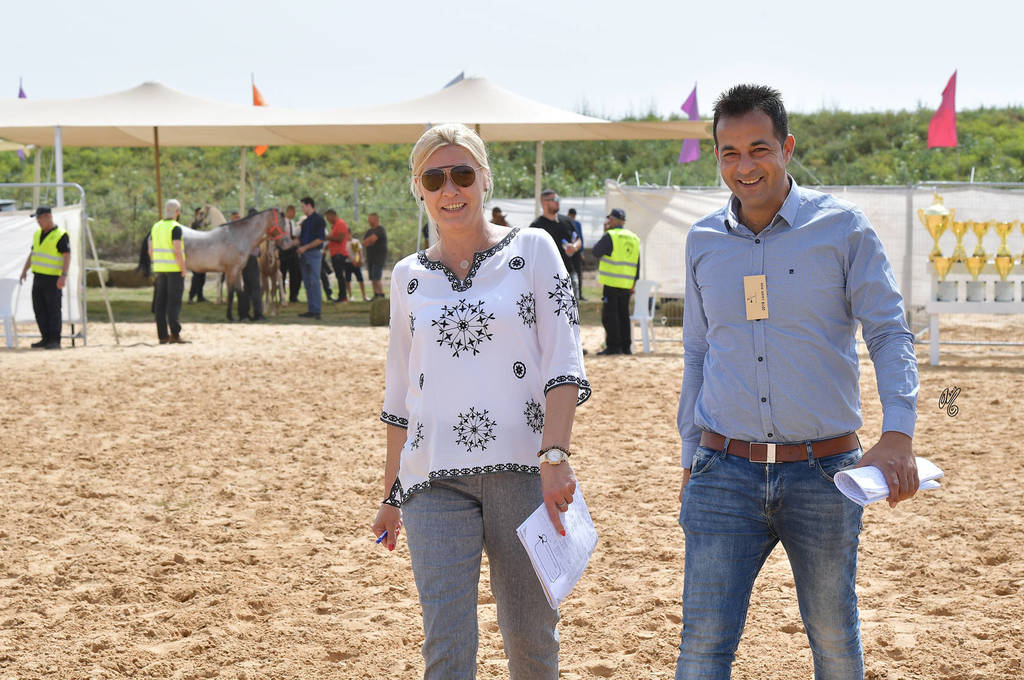 Ringmaster Irena Cieślak and DC Essam Abed Al Hade