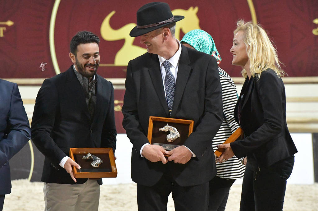 Judge Dhari Al Meghhem, Ringmaster Peter Hegemann and DC Vivian Van Eerten