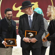 Judge Dhari Al Meghhem, Ringmaster Peter Hegemann and DC Vivian Van Eerten