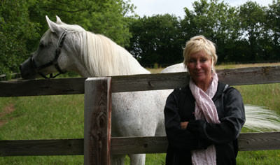 Shirley Watts and one of her many beautiful horses 