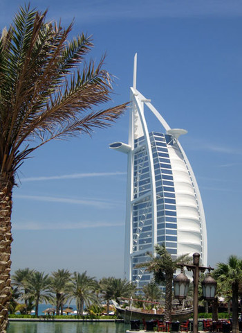 Dubai Day 3 - The Burj al-Arab hotel has becomean architectural icon of Dubai.