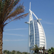 Dubai Day 3 - The Burj al-Arab hotel has becomean architectural icon of Dubai.