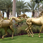 Dubai Day 5 - The golden horses at Al Qasr 