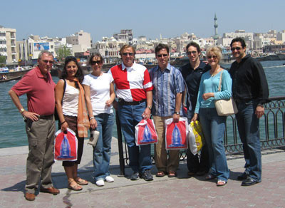 Dubai Day 2 - The whole gang taking in a day ofsight seeing and shopping 