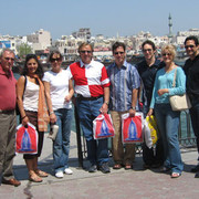 Dubai Day 2 - The whole gang taking in a day ofsight seeing and shopping 