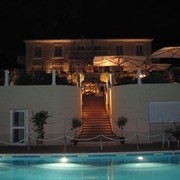 St. Tropez, France - Our hotel at night
