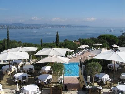 St. Tropez, France - The view of the bay from our hotel 