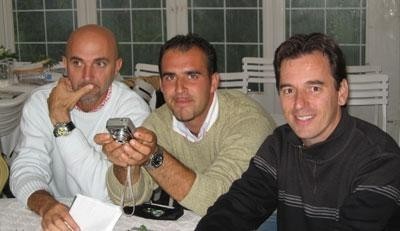 St. Tropez, France - Our Friends Gigi Grasso, Luca Olbertiwith Scott at the horse show in St. Tropez
