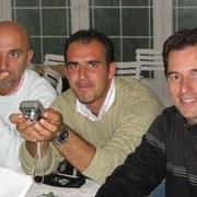 St. Tropez, France - Our Friends Gigi Grasso, Luca Olbertiwith Scott at the horse show in St. Tropez
