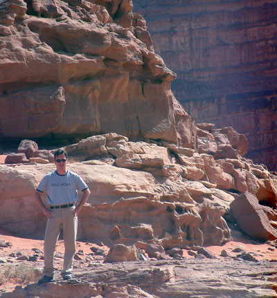 Jordan - Scott on a rock! 