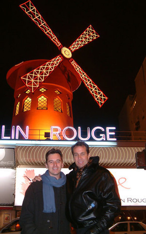 Scott and John Rannenberg at the Moulin Rouge