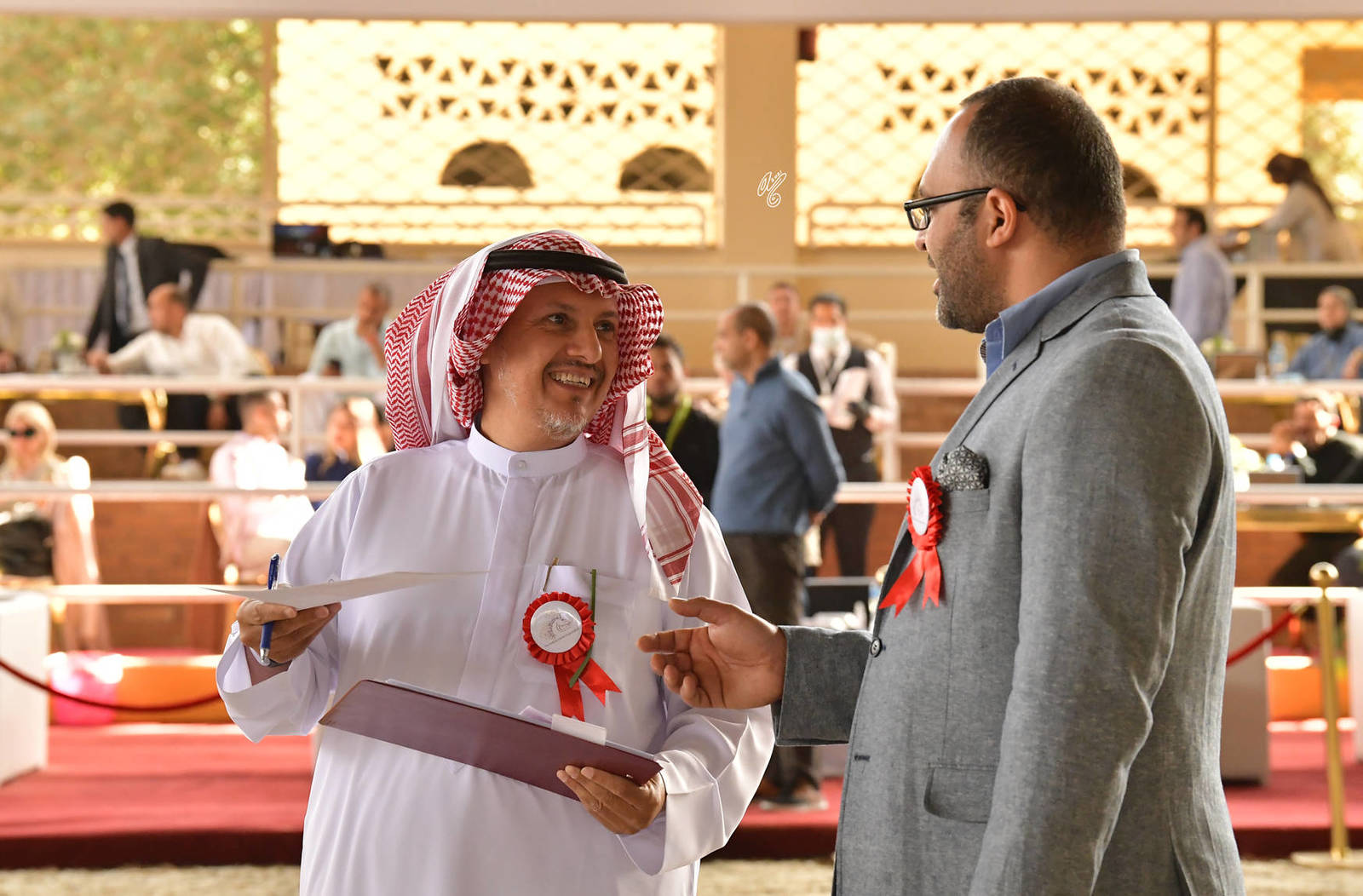 Judge Sami Mohammed Saad (KSA) and Ringmaster Mohamed Hammad (EGYPT)