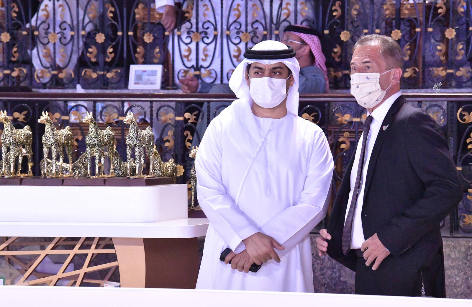 H.E. Mohammed Ahmed Alharbi and Mr. Kim Elliot