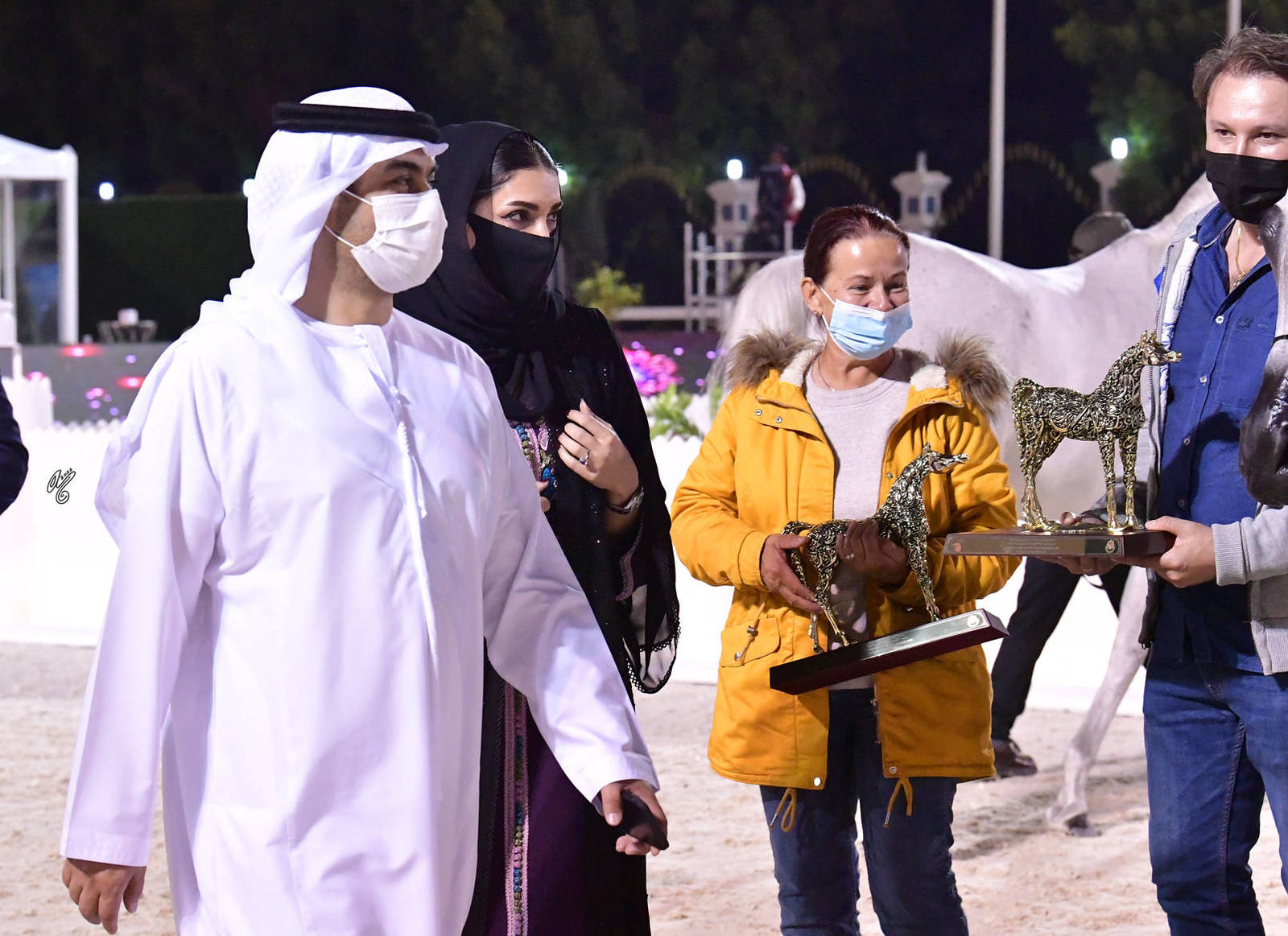 H.E Mohammed Ahmed Alharbi and Mrs. Khulood Al Nuaimi