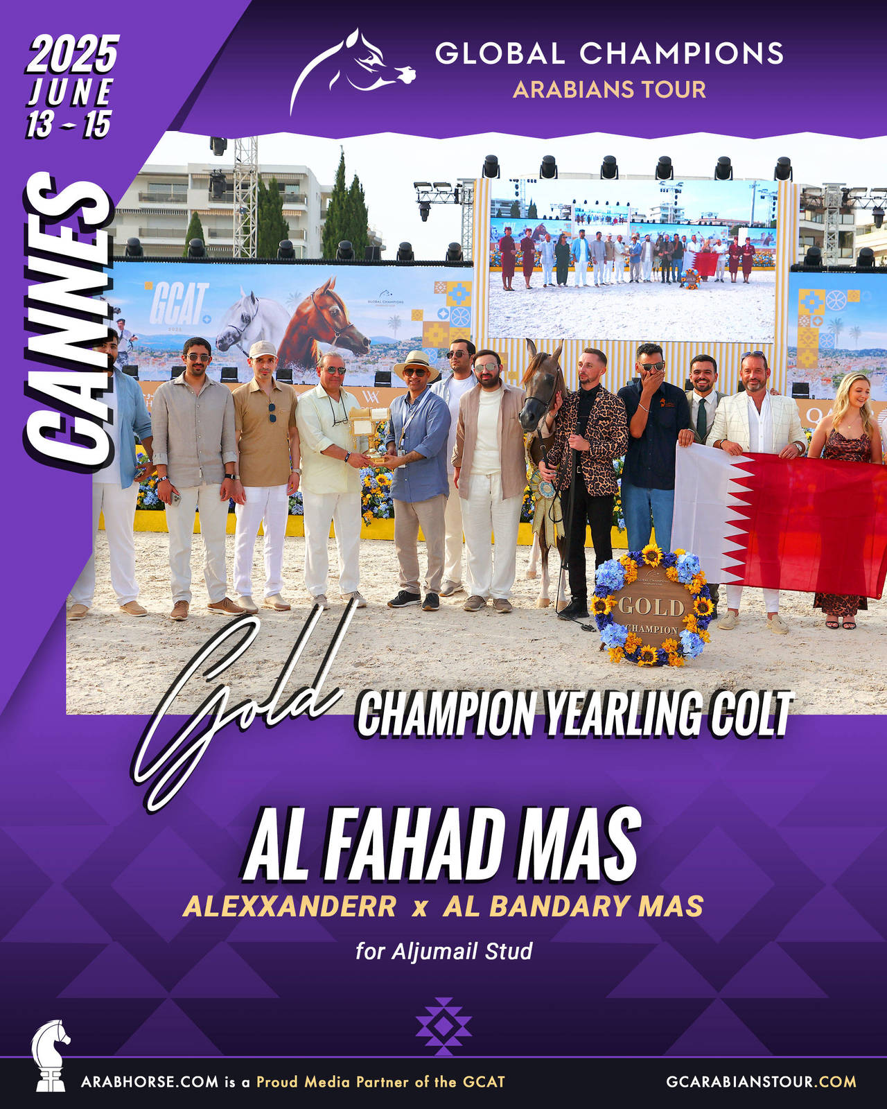 GOLD Yearling Colts Champion - GCAT Cannes 2025