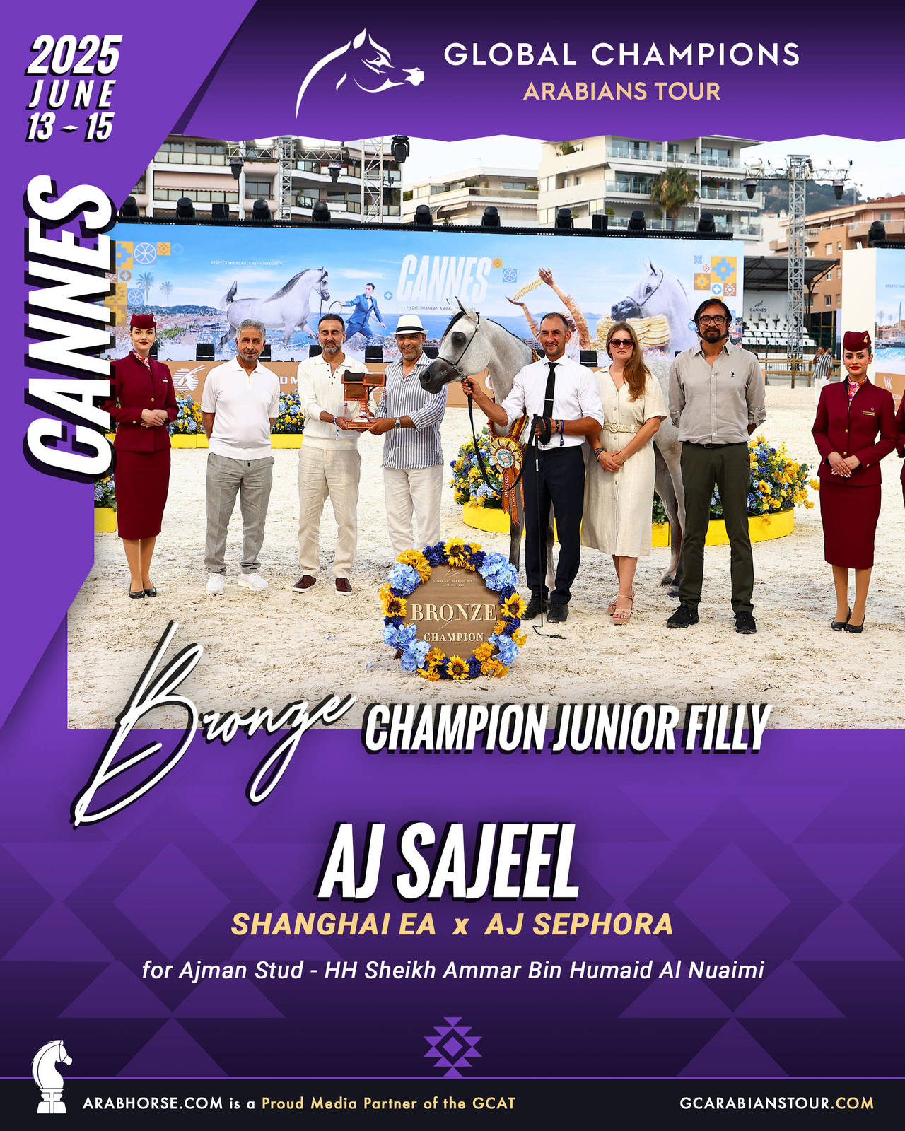 BRONZE Junior Fillies Champion - GCAT Cannes 2025