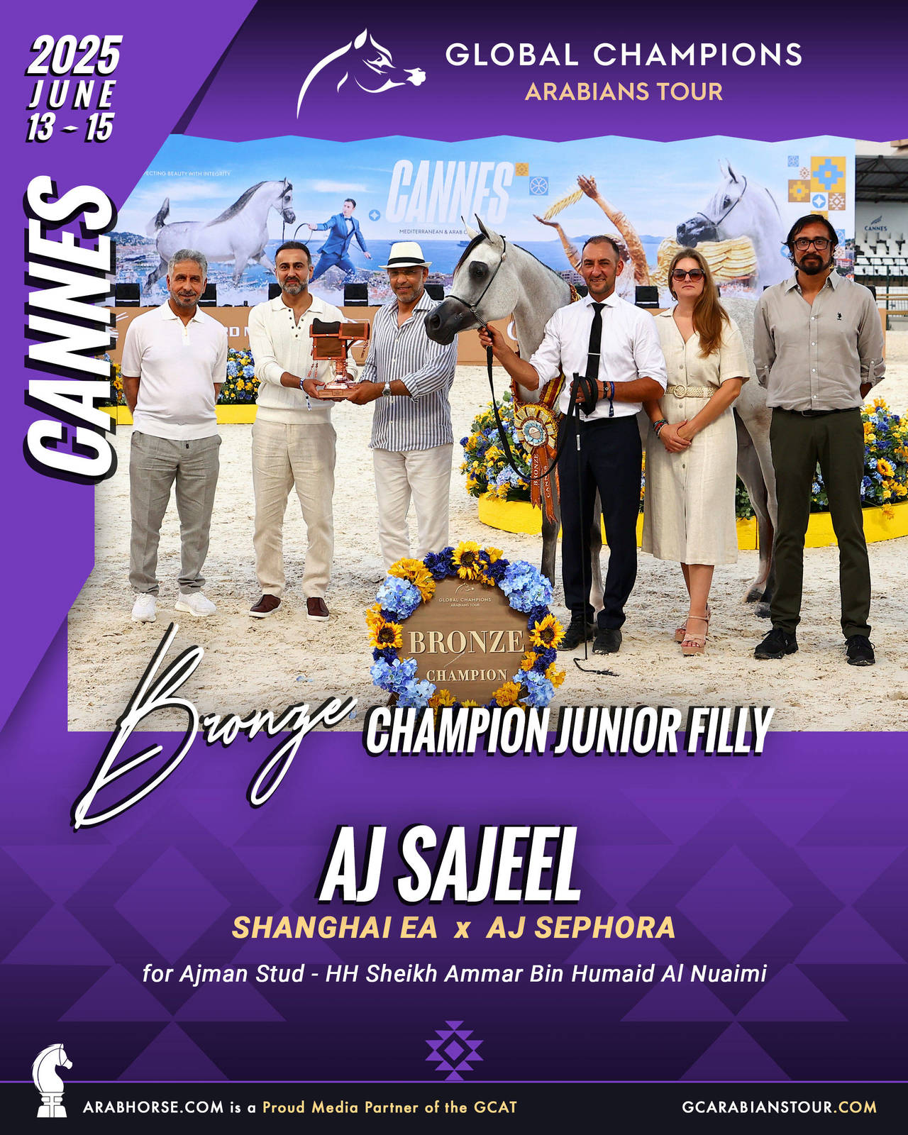 BRONZE Junior Fillies Champion - GCAT Cannes 2025