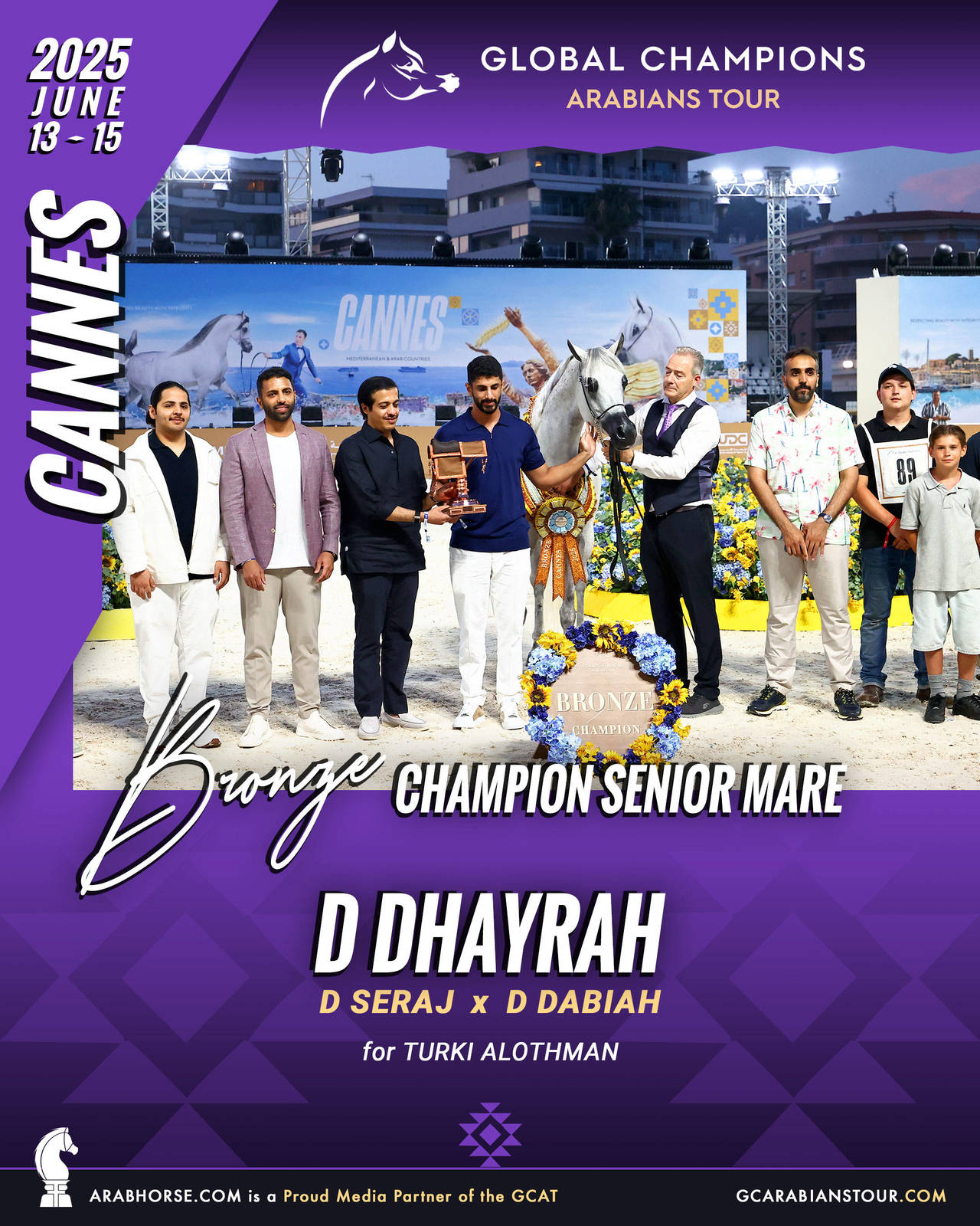 BRONZE Senior Mares Champion - GCAT Cannes 2025