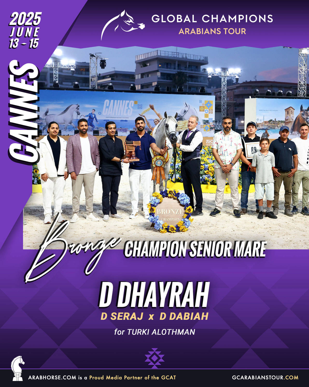 BRONZE Senior Mares Champion - GCAT Cannes 2025