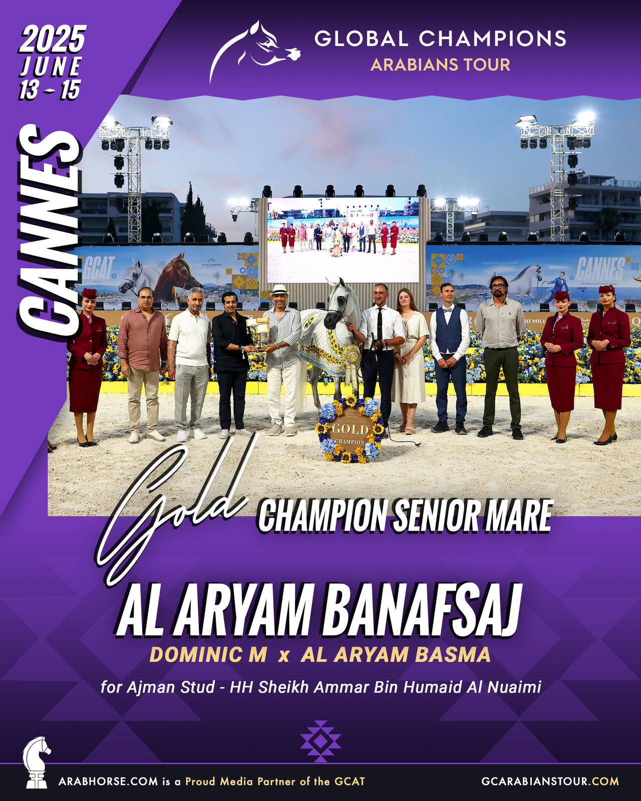 GOLD Senior Mares Champion - GCAT Cannes 2025