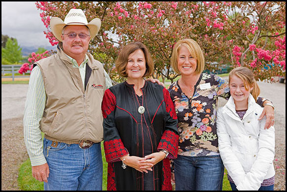 Bill Porcher, Christie, Barbara and Lauren Porcher