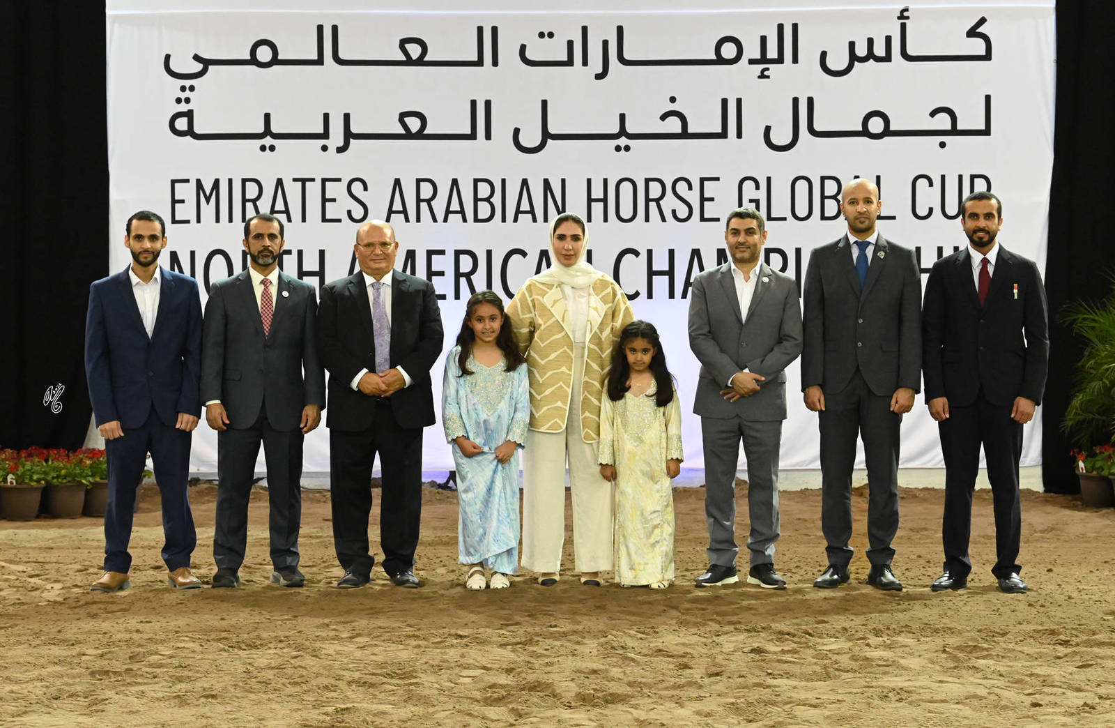 (l-to-r) UAE Representative, Mr. Hamad Alharthi (UAE), Dr. Amira Abdelwahab (UAE), H.E. Hessa Alshuwaihi (Consul General of the UAE in Los Angeles), H.E. Mohamed Al Harbi (UAE), Mr. Eidha Almenhali (UAE) and UAE Representative


