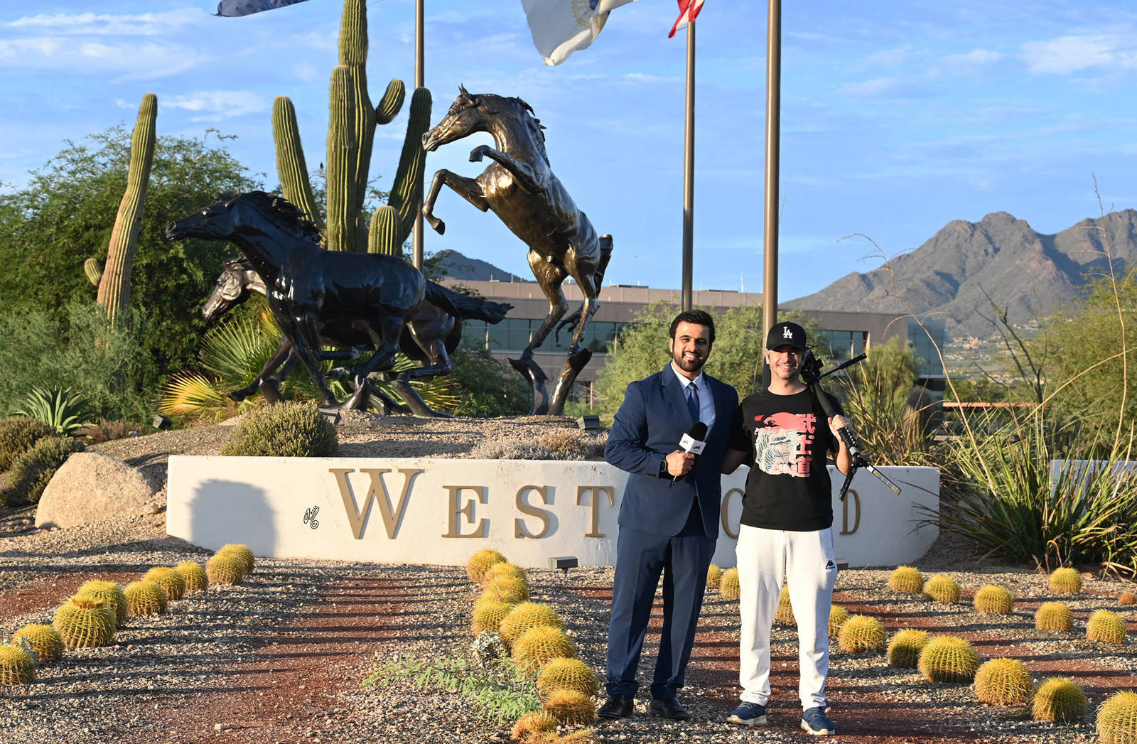 with camerman Mustafa Alaydaroos (UAE)
