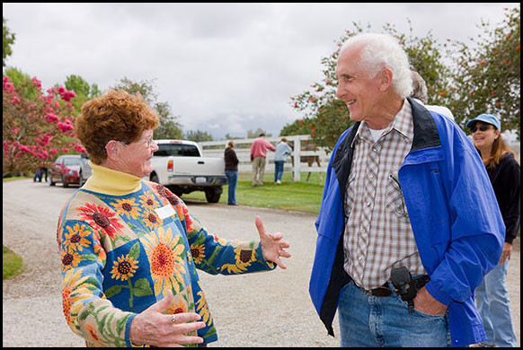 Sheila Morgan with Tom