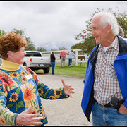 Sheila Morgan with Tom