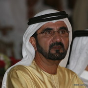 Dubai - His Highness Sheikh Mohammed bin Rashid Al Maktoum, the ruler of Dubai and owner of Royal Colours, Champion Stallion