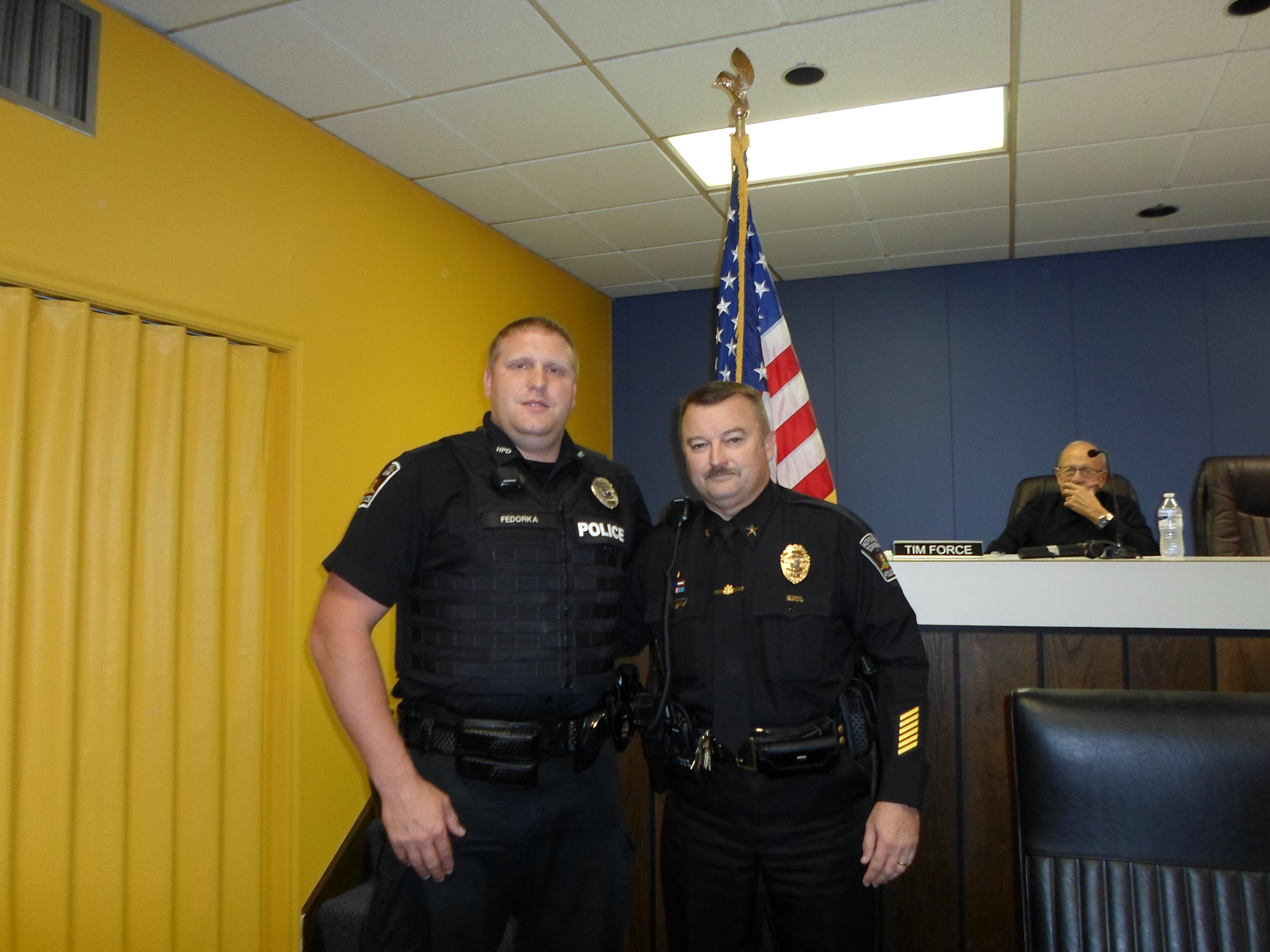 Hopewell Commissioners Recognize Police Officer During Meeting Beaver