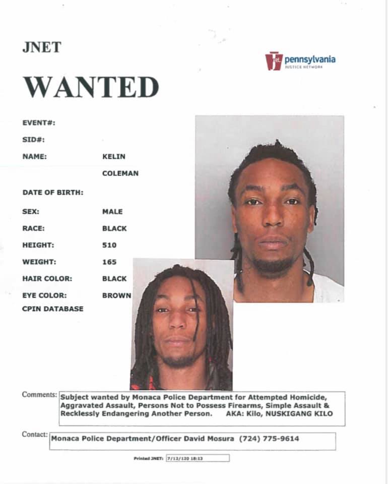 Monaca Shooting Suspect Still on the Loose Beaver County Radio