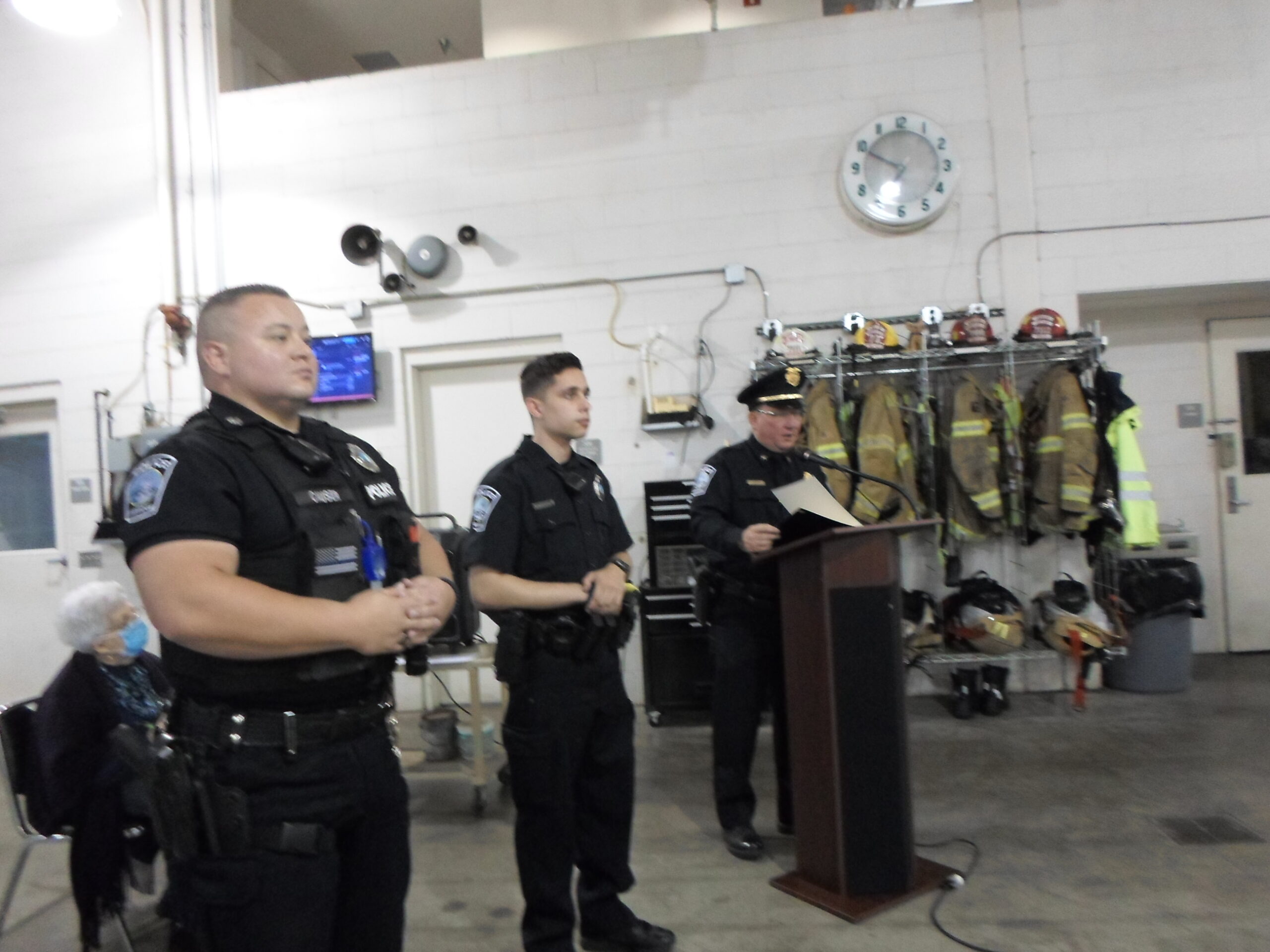 Two Ambridge Police officers Received Commendations for life saving