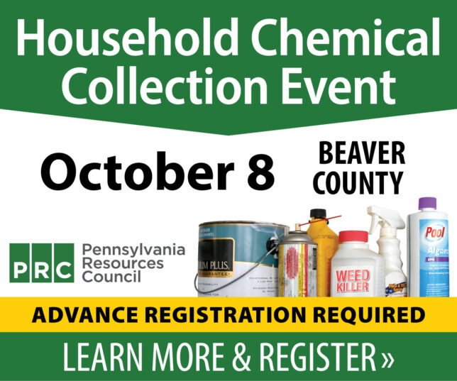 PRC Hosts “Household Chemical Collection” Saturday At Brady’s Run Park